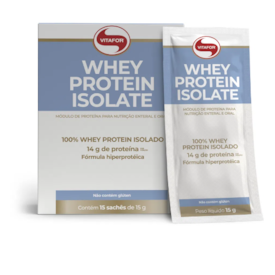 Whey protein isolate Vitafor 15 sachês -15g Whey protein isolate Vitafor 15 sachês -15g